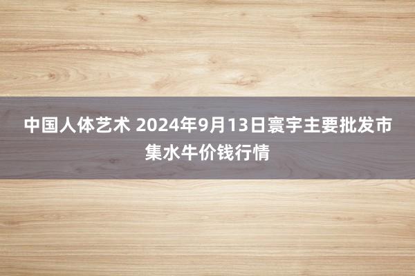 中国人体艺术 2024年9月13日寰宇主要批发市集水牛价钱行情