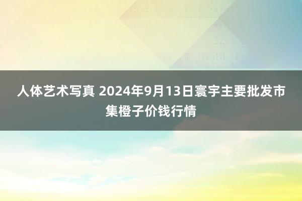 人体艺术写真 2024年9月13日寰宇主要批发市集橙子价钱行情