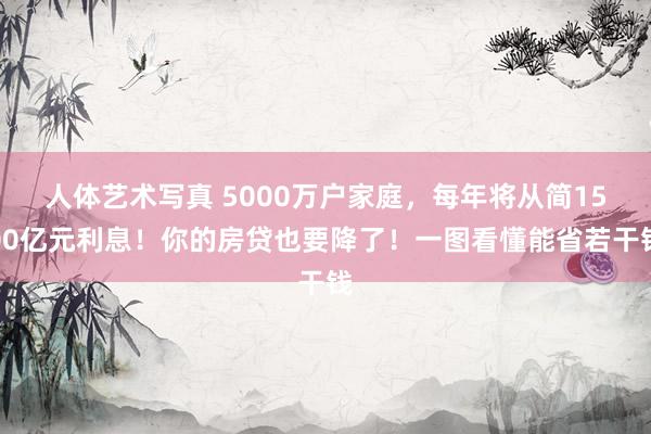 人体艺术写真 5000万户家庭，每年将从简1500亿元利息！你的房贷也要降了！一图看懂能省若干钱