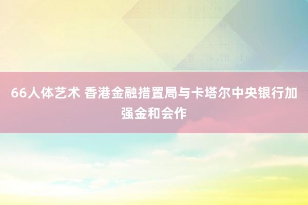 66人体艺术 香港金融措置局与卡塔尔中央银行加强金和会作