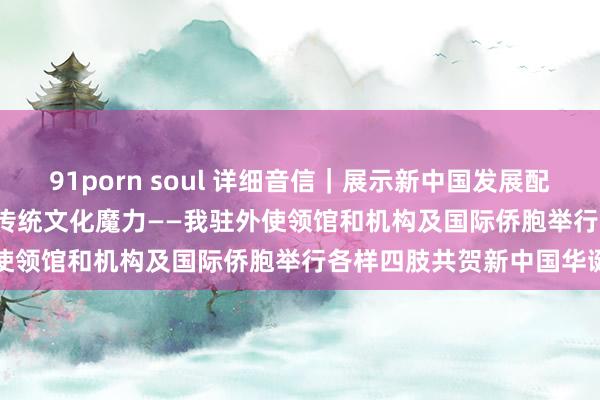 91porn soul 详细音信｜展示新中国发展配置&#32;阐扬中华传统文化魔力——我驻外使领馆和机构及国际侨胞举行各样四肢共贺新中国华诞