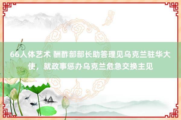 66人体艺术 酬酢部部长助答理见乌克兰驻华大使，就政事惩办乌克兰危急交换主见