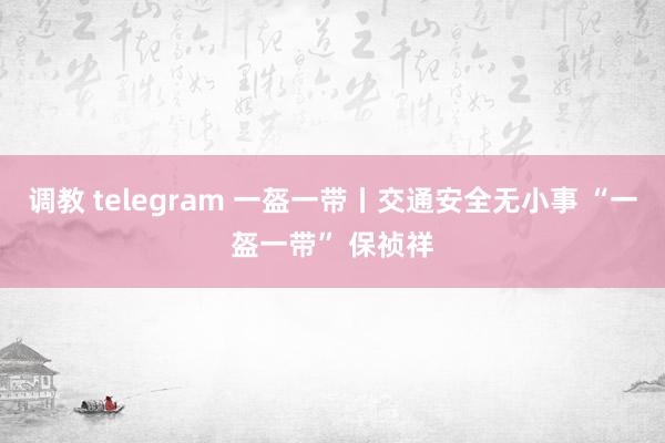 调教 telegram 一盔一带丨交通安全无小事 “一盔一带” 保祯祥